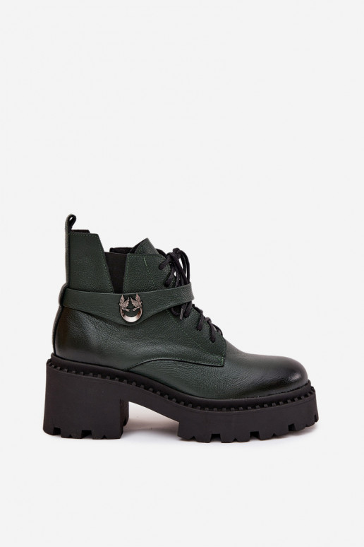 Pele Botas femininas Klocke com salto decorado aquecimento Zazoo 60557 cor cáqui Pele Botas femininas Klocke com salto decorado aquecimento Zazoo 60557 cor cáqui