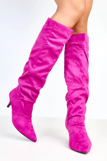 Botas de camurça violetas... 2