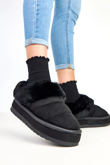 Botas de neve curtas pretas, forradas com pelo, Almeida 2