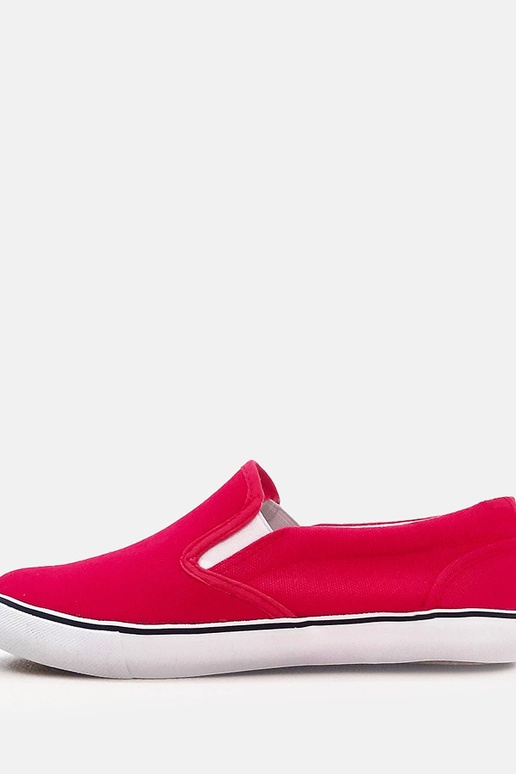 Tênis infantis slip-on na cor fúcsia...