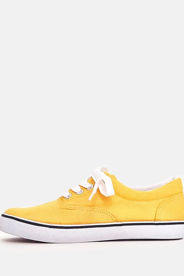 Tênis infantis amarelos com... 2