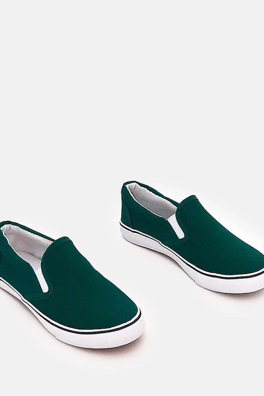 Tênis infantis verdes slip-on Lagunes