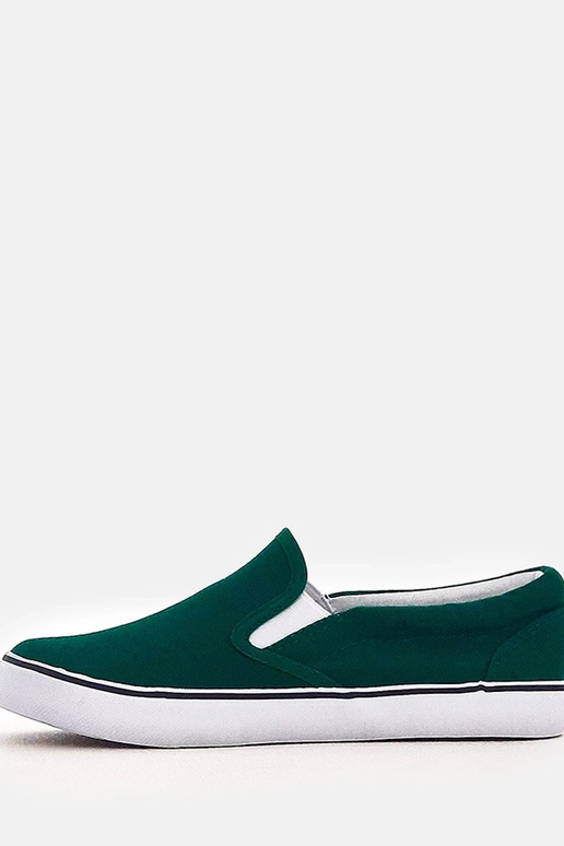 Tênis infantis verdes slip-on Lagunes