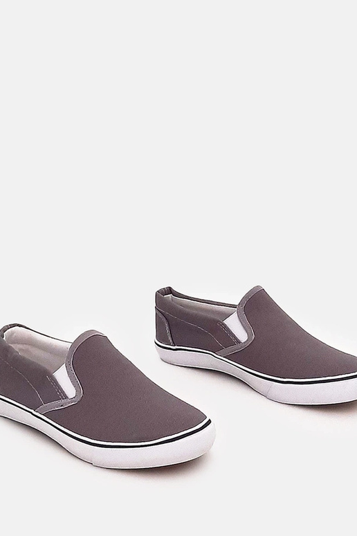 Tênis infantis cinzas slip-on Lagunes