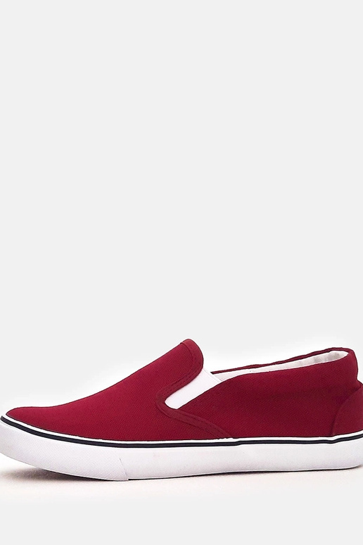 Tênis infantis bordô slip-on Lagunes