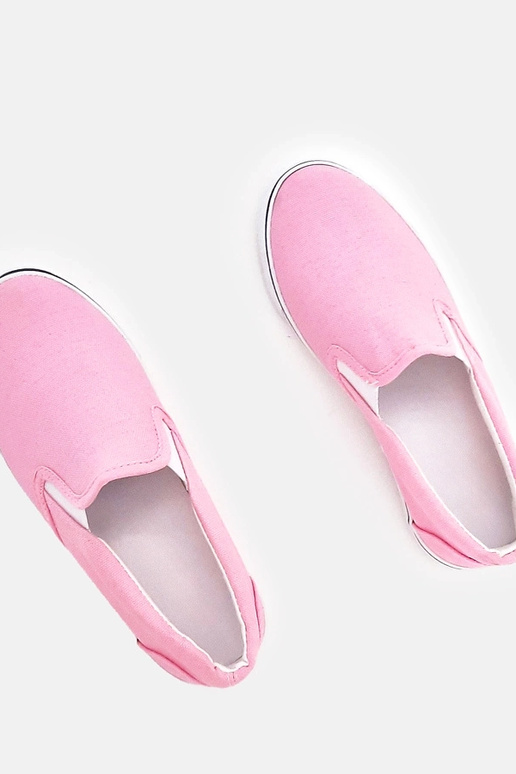 Tênis infantis rosas slip-on Lagunes
