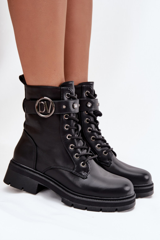 Botas de trabalho femininas com aquecimento e detalhes decorativos, cor preta, Talyssa Botas de trabalho femininas com aquecimento e detalhes decorativos, cor preta, Talyssa