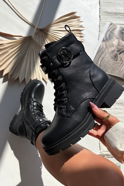 Botas de trabalho femininas com aquecimento e detalhes decorativos, cor preta, Talyssa Botas de trabalho femininas com aquecimento e detalhes decorativos, cor preta, Talyssa