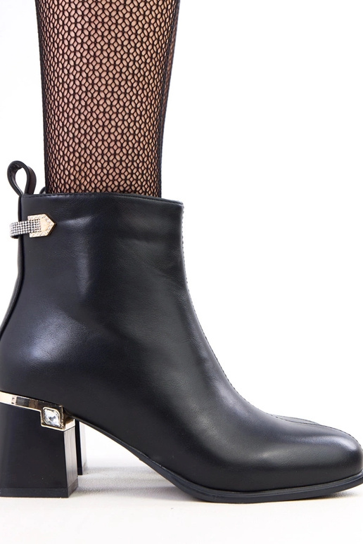 Botas de cano curto pretas com...