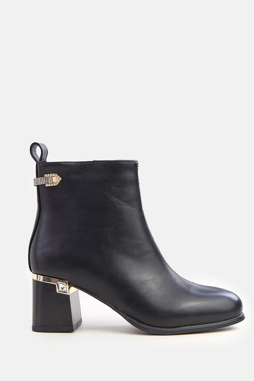 Botas de cano curto pretas com...