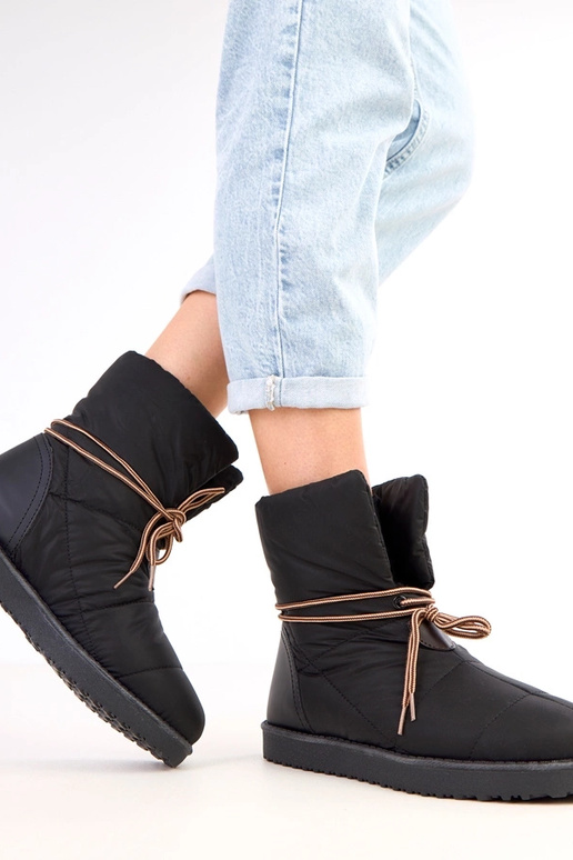 Botas de cano curto pretas com...