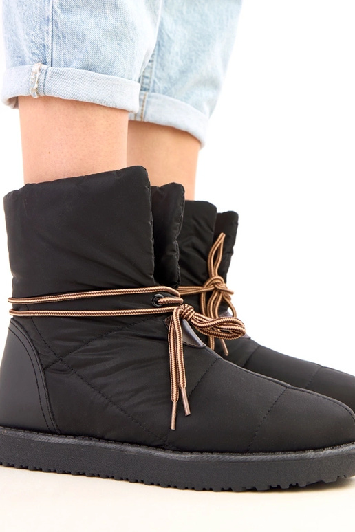 Botas de cano curto pretas com...