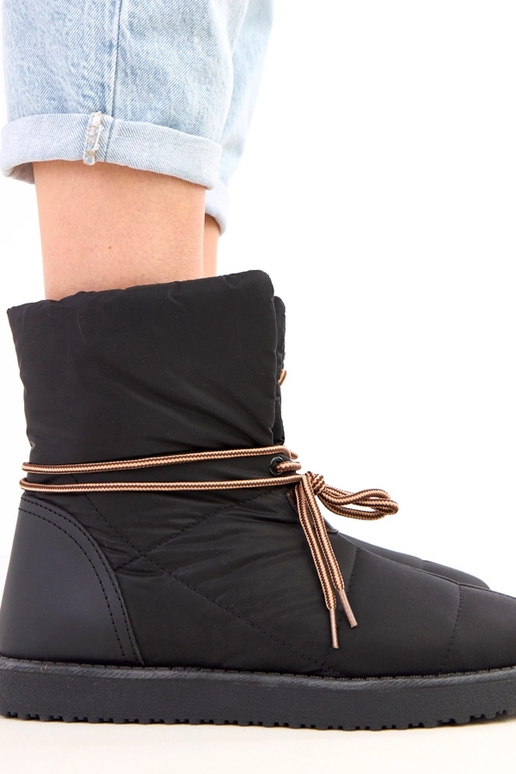 Botas de cano curto pretas com...