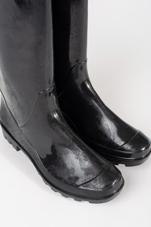 cor preta lacado botas de borracha cor preta lacado botas de borracha