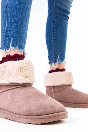 Botas de neve marrons com pelo em plataforma Meggi 2