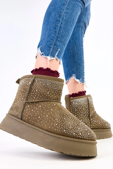 Botas de neve verdes com...