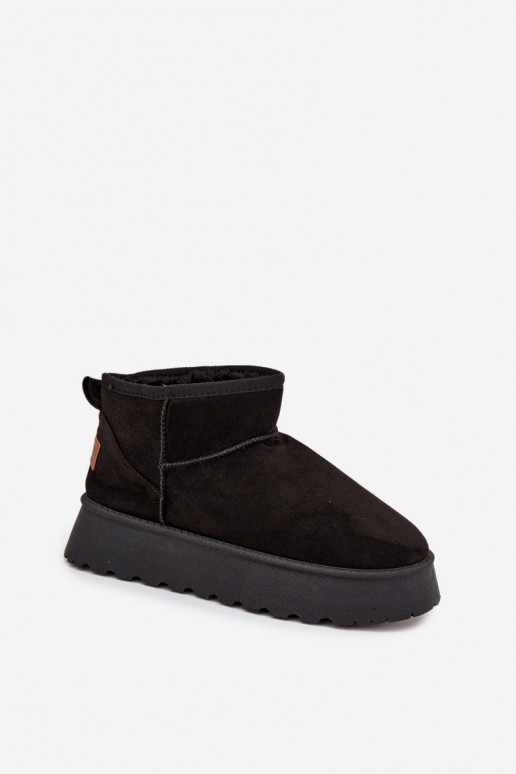 Botas de neve Feminino com uma plataforma cor preta Celyra