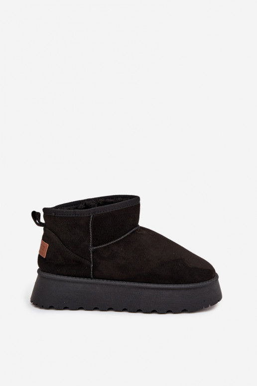 Botas de neve Feminino com uma plataforma cor preta Celyra