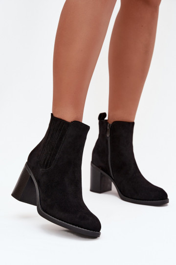 aquecimento Botas femininas Habilitado SłupkoParaym Obcasie cor preta Brevina