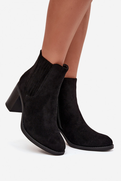 aquecimento Botas femininas Habilitado SłupkoParaym Obcasie cor preta Brevina