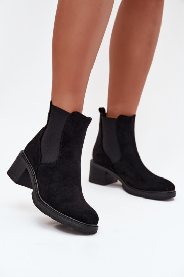 botas elegantes Feminino Klocke cor preta Luvina 2