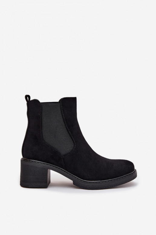 botas elegantes Feminino Klocke cor preta Luvina