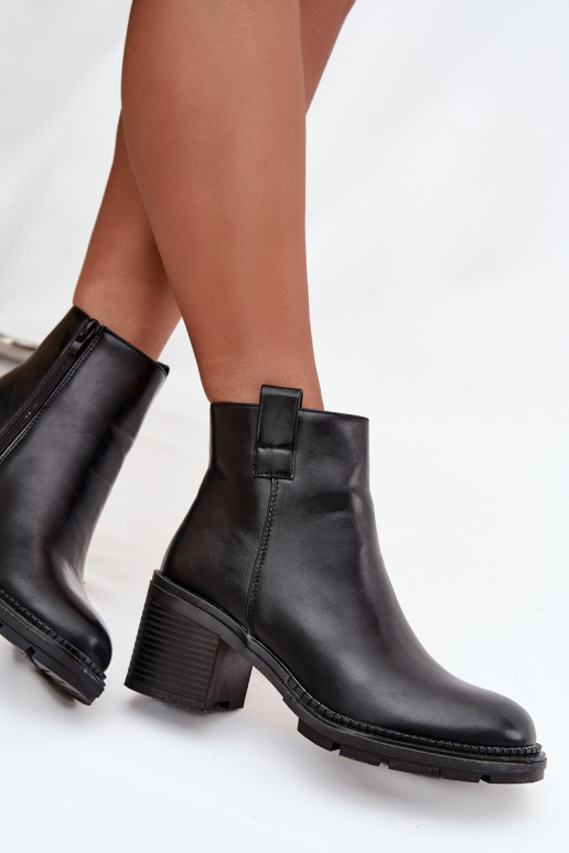 aquecimento Botas femininas de couro ecológico com salto cor preta Alvena aquecimento Botas femininas de couro ecológico com salto cor preta Alvena