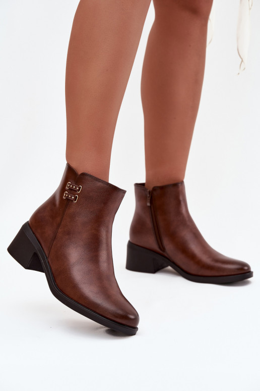 aquecimento Botas femininas Klocke cor marrom Delmira aquecimento Botas femininas Klocke cor marrom Delmira