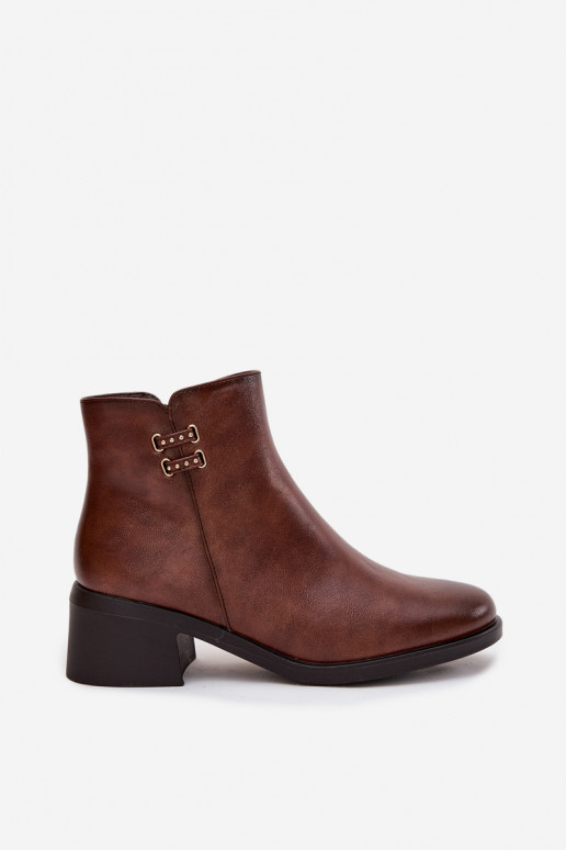 aquecimento Botas femininas Klocke cor marrom Delmira aquecimento Botas femininas Klocke cor marrom Delmira