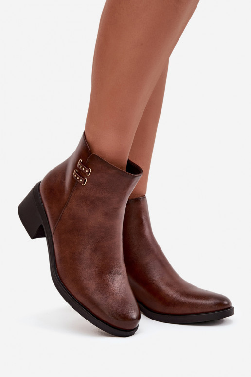 aquecimento Botas femininas Klocke cor marrom Delmira aquecimento Botas femininas Klocke cor marrom Delmira