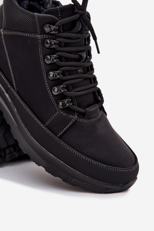 botas de caminhada sapato Tem que sercho aquecimento cor preta EMivelle