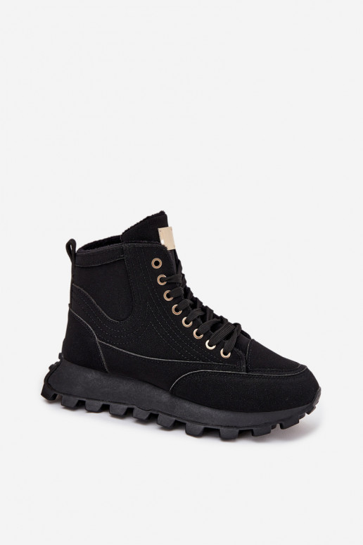 aquecimento sapato Feminino com uma plataforma cor preta Tem que serrivira