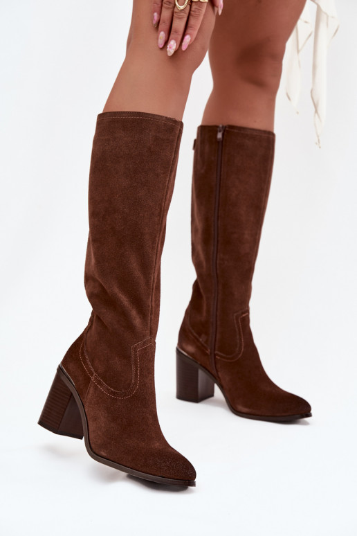 botas femininasHabilitadoturalnego de camurçau aquecimento Obcas Słupek Sergio Leone KZ25668-S cor marrom botas femininasHabilitadoturalnego de camurçau aquecimento Obcas Słupek Sergio Leone KZ25668-S cor marrom