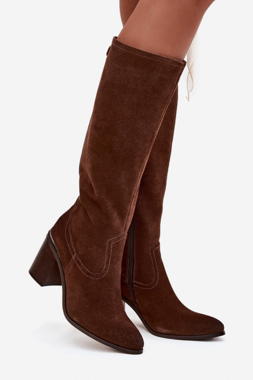 botas femininasHabilitadoturalnego de camurçau aquecimento Obcas Słupek Sergio Leone KZ25668-S cor marrom botas femininasHabilitadoturalnego de camurçau aquecimento Obcas Słupek Sergio Leone KZ25668-S cor marrom