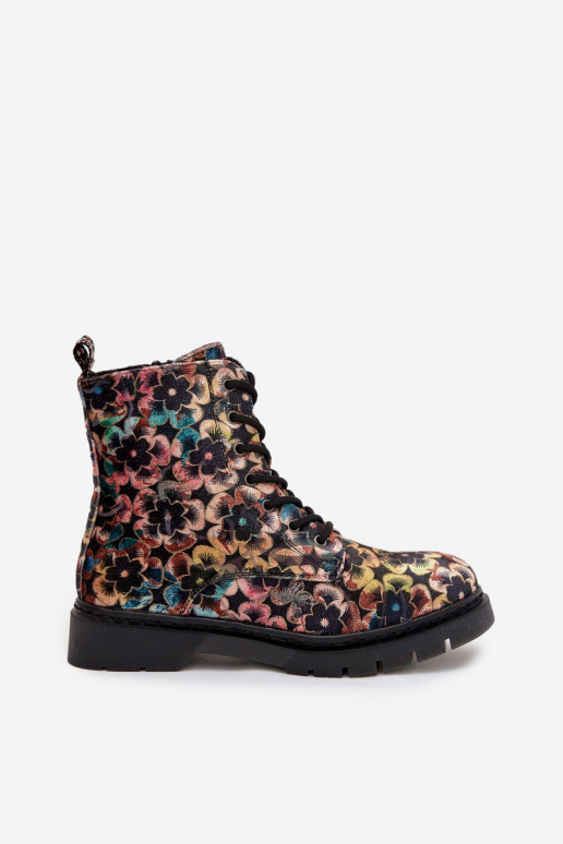 Botas femininas aquecimento com flores Artiker 57C1050 Cores diferentes