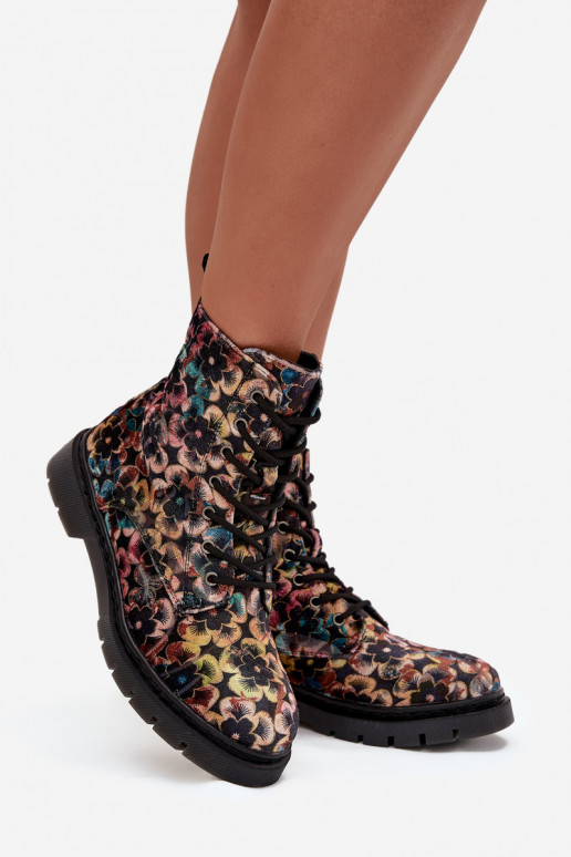 Botas femininas aquecimento com flores Artiker 57C1050 Cores diferentes