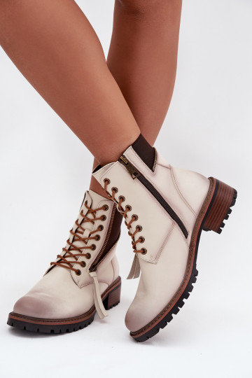 Botas femininas aquecimento Klocke Vinceza 58559 bege 2