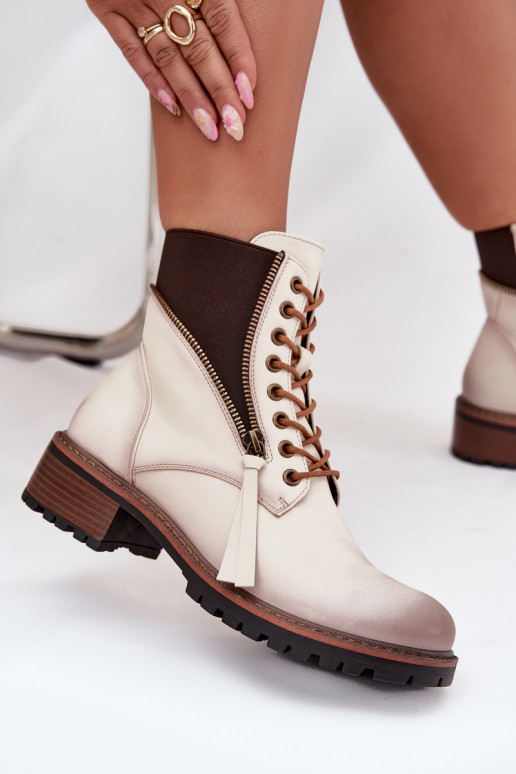 Botas femininas aquecimento Klocke Vinceza 58559 bege