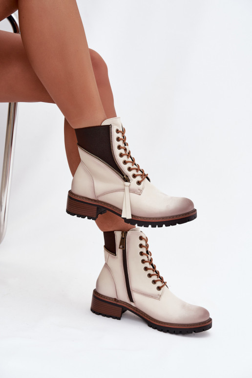 Botas femininas aquecimento Klocke Vinceza 58559 bege