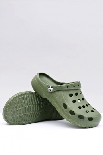 Chinelos masculinos para jardim e piscina, cor verde 2
