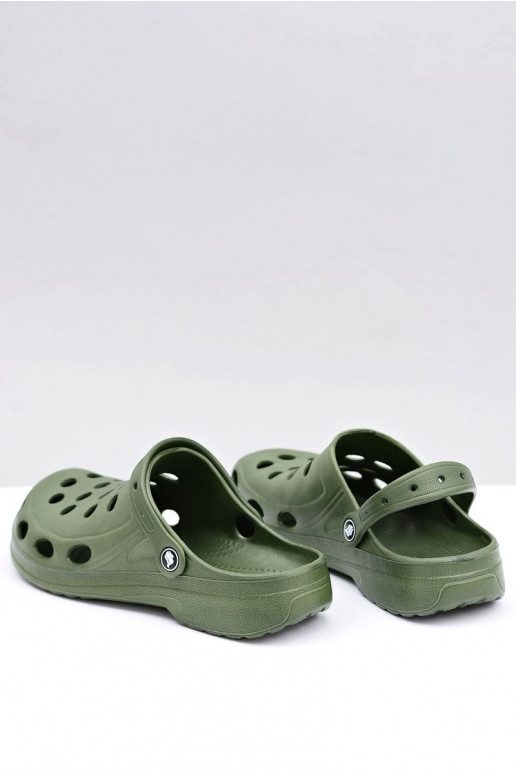 Chinelos masculinos para jardim e piscina, cor verde Chinelos masculinos para jardim e piscina, cor verde