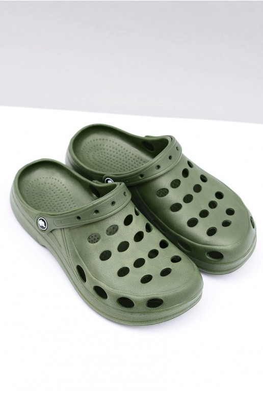 Chinelos masculinos para jardim e piscina, cor verde Chinelos masculinos para jardim e piscina, cor verde