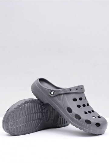 Chinelos masculinos para jardim e piscina, cor cinza 2