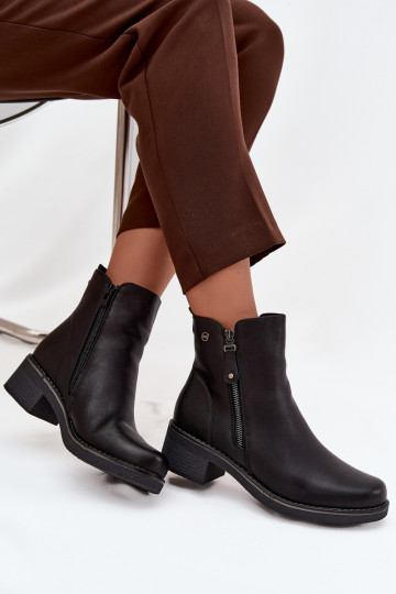 Botas femininas Klocke aquecimento cor preta Kalivana