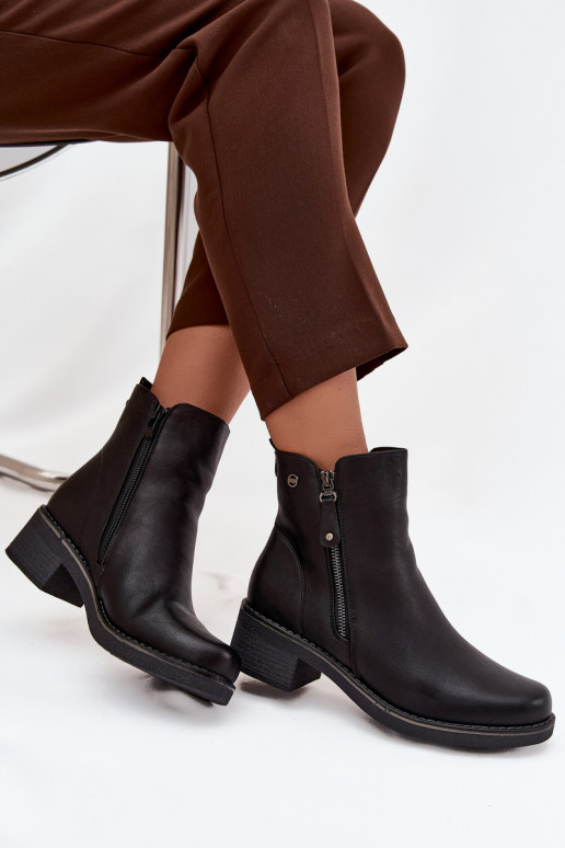Botas femininas Klocke aquecimento cor preta Kalivana