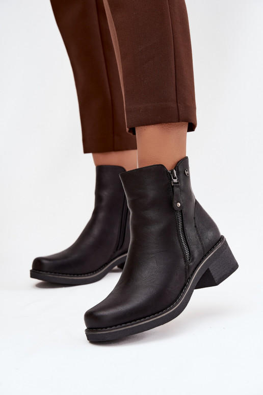 Botas femininas Klocke aquecimento cor preta Kalivana