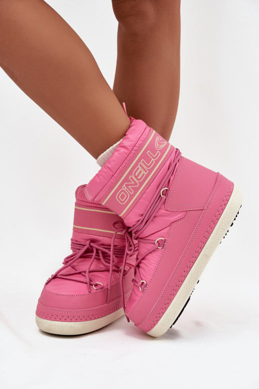 Botas de neve Feminino com detalhes elegantes O'NEILL LISA EMOMEN HIGH 90253012.01U cor rosa