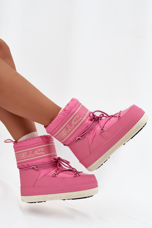 Botas de neve Feminino com detalhes elegantes O'NEILL LISA EMOMEN HIGH 90253012.01U cor rosa