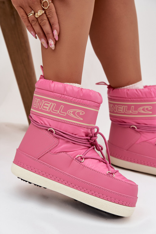 Botas de neve Feminino com detalhes elegantes O'NEILL LISA EMOMEN HIGH 90253012.01U cor rosa