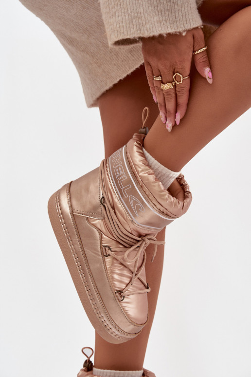 Botas de neve Feminino com detalhes elegantes O'NEILL LISA EMOMEN HIGH 90253012.99U cor dourada